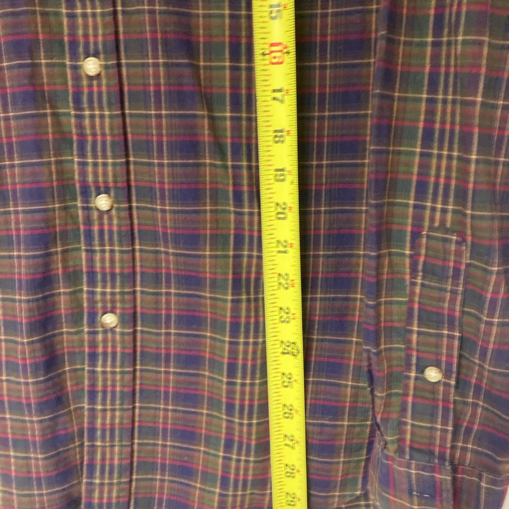 Ralph Lauren MEN’S Casual Button Down Shirt Sz Plaid Pony Embroidere - Picture 7 of 14